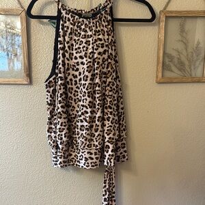 INC International Concepts Leopard Print Crop Top